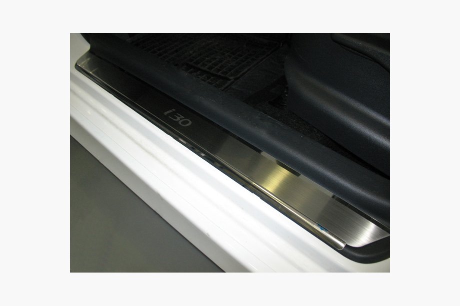 Hyundai I-30 2007–2011 Nataniko RVS dorpellijsten (set van 4) Standaard - Lohmann-tape, 0,5 mm Image