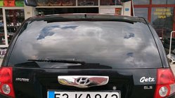 Hyundai Getz 2002– Sierlijst boven kentekenplaat (2002-2006, RVS) foto 1