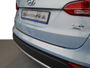 Hyundai Santa Fe 3 2012–2018 RVS achterbumperbeschermer met omgezette rand Nataniko Grand Santa Fe, 2012-2016 foto 1