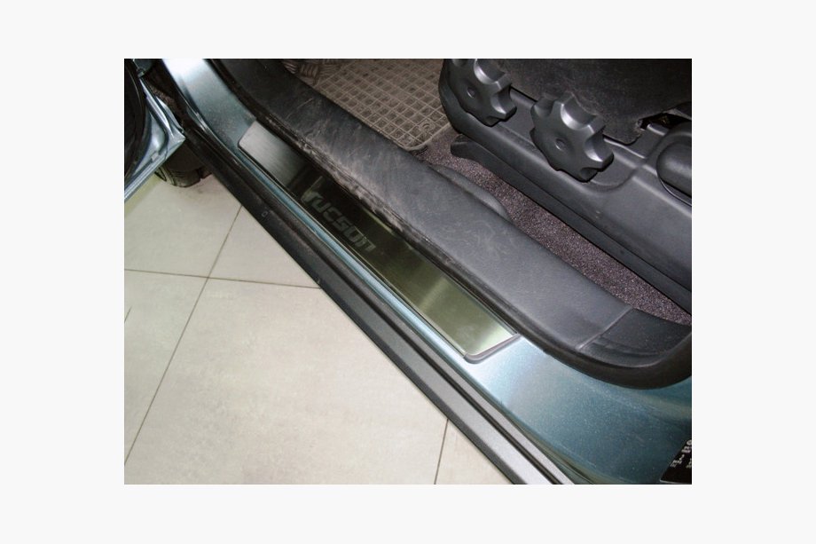 Hyundai Tucson JM 2004– Nataniko RVS dorpellijsten (set van 4) Premium - 3M tape, 0,8 mm Image