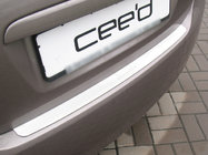 Kia Ceed 2007–2012 Achterbumperbeschermer Nataniko (HB, RVS) foto 1