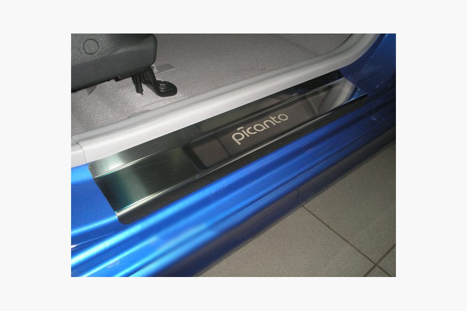 Kia Picanto 2004–2011 Nathanika premium instaplijsten (4 stuks, RVS) Image