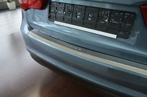 Kia Rio 2012–2017 Achterbumperbeschermlijst met omgezette rand NataNika (RVS) foto 1