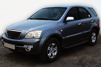 Kia Sorento I BL 2002–2009 RVS omlijsting voor mistlampen (set 2 stuks) foto 1