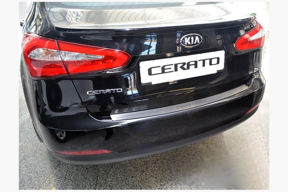 Kia Cerato 3 2013–2018 Achterbumperbeschermer Natanika (RVS) Image