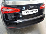Kia Cerato 3 2013–2018 Achterbumperbeschermer Natanika (RVS) foto 1