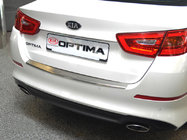 Kia Optima 2010–2016 Achterbumperbeschermer met omgezette rand Nataniko (2014-2016, RVS) foto 1