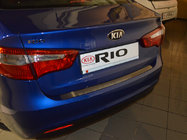 Kia Rio 2012–2017 Achterbumperbeschermplaat Натаніко (RVS) foto 1