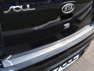 Kia Soul I 2008–2013 Achterbumperbeschermer Natanika (RVS) foto 1