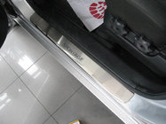 Kia Sportage 2004–2010 Nataniko RVS dorpellijsten (set van 4) Standaard - Lohmann-tape, 0,5 mm foto 1