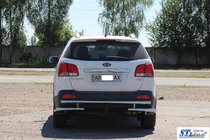 Kia Sorento II XM 2009–2014 Achterbeschermbeugel AK003-2 (RVS) foto 6