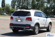 Kia Sorento II XM 2009–2014 Achterbeschermbeugel AK003-2 (RVS) foto 7