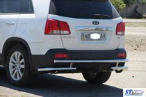 Kia Sorento II XM 2009–2014 Achterbeschermbeugel AK003-2 (RVS) foto 9