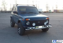 Lada Niva en Urban 1977– Voorste bullbar ST015 (RVS) foto 3