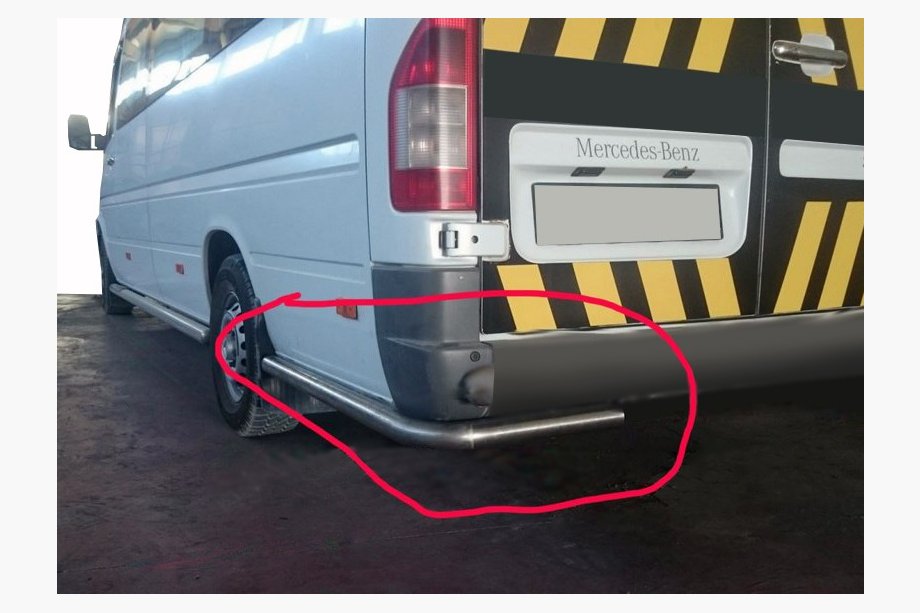 Volkswagen LT 1995–2006 Achterste hoekstukken AK-SO (RVS) Image