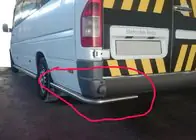 Mercedes Sprinter W901/902/903/904/905 1995–2006 Achterste hoekstukken AK-SO (RVS) foto 1