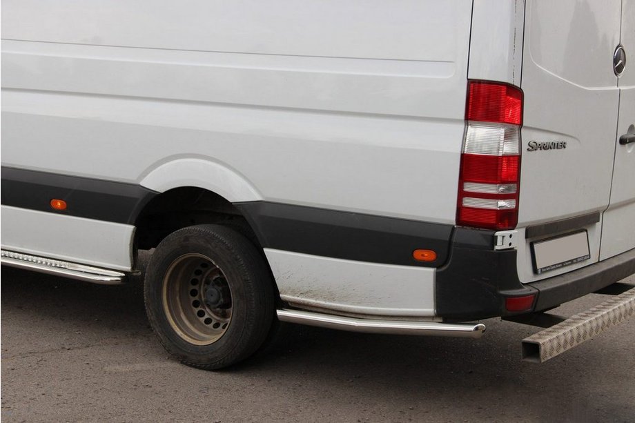 Volkswagen Crafter 2016– Sidebars achter het achterwiel (2 st., RVS) Extra lang, 70 mm Image