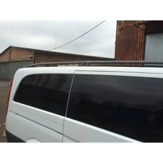 Zwarte dakrails CAN origineel design (metalen voeten) Mercedes Viano 2004–2014 foto 3