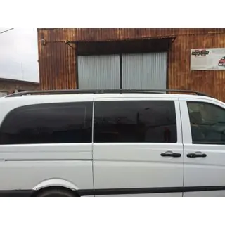 Zwarte dakrails CAN origineel design (metalen voeten) Mercedes Viano 2004–2014 foto 4