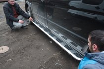 Mercedes Vito W639 2004–2014 Zijsteps Vison (2 st., aluminium/RVS) Korte en middellange wielbasis foto 6