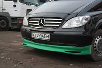 Mercedes Viano 2004–2014 Voorbumper lipspoiler Brabos Style (spuitklaar) foto 2