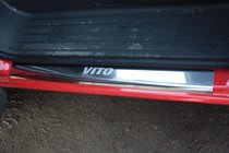 Mercedes Vito/V-klasse W447 2014– Instaplijsten Laser-style (2 stuks, staal) foto 2
