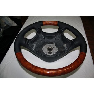 Stuurwiel (leer/hout) foto 4
