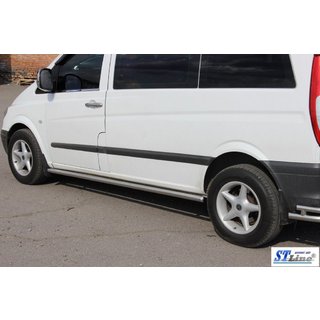Sidebars BB001 (2 st., RVS) Mercedes Viano 2004–2014 foto 4