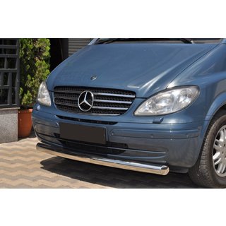 Voorbumperbescherming ST008 (RVS) Mercedes Vito W639 2004–2014 foto 1