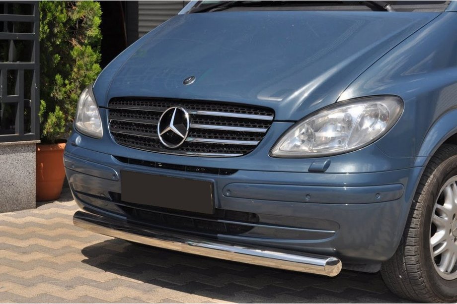 Mercedes Viano 2004–2014 Voorbumperbescherming ST008 (RVS) 2004-2011, 70 mm Image