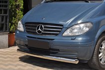 Mercedes Viano 2004–2014 Voorbumperbescherming ST008 (RVS) 2004-2011, 70 mm foto 1