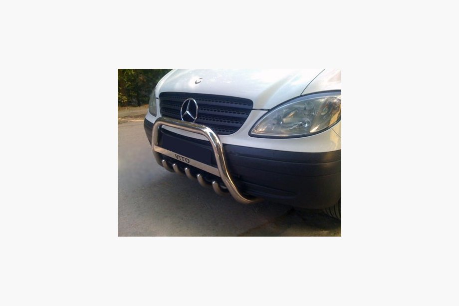 Mercedes Viano 2004–2014 Bullbar WT003/004 (RVS) 60 mm, met opschrift Image