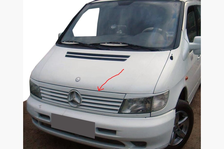 Mercedes Vito W638 1996–2003 Grillestrip (kunststof) Image