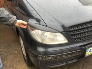 Mercedes Vito W639 2004–2014 Rechte koplampwimpers (2004-2010, 2 stuks, kunststof) Mat zwart foto 15