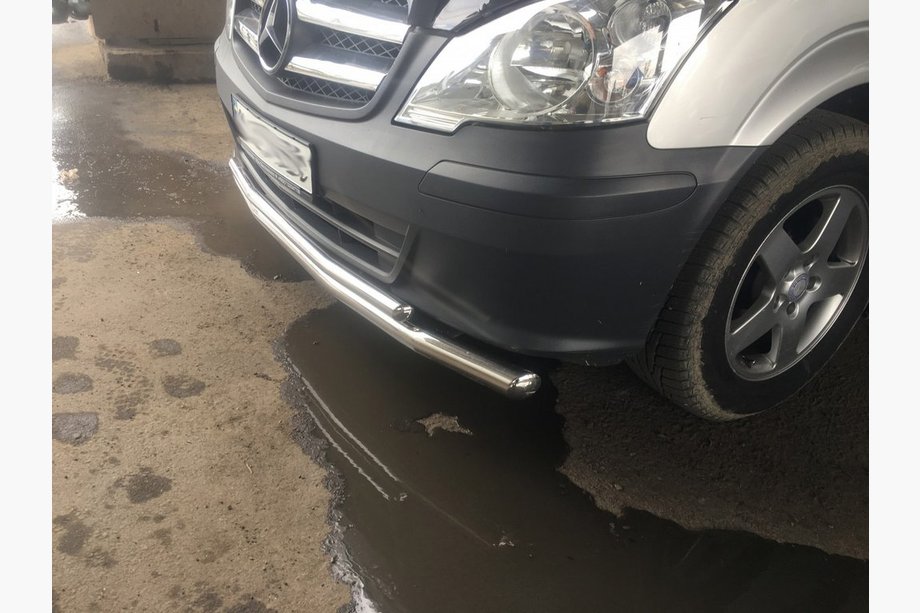Mercedes Vito W639 2004–2014 Voorbeschermbeugel ST014 (RVS) 2010-2015, Ø70→48 mm Foto 7