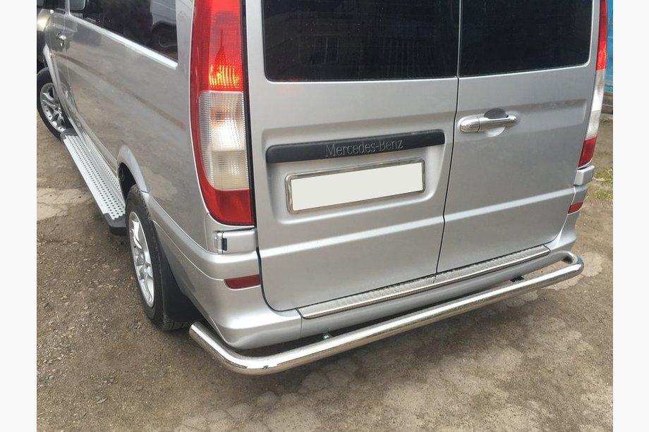 Mercedes Viano 2004–2014 Achterbeschermbeugel AK005 (RVS) Image