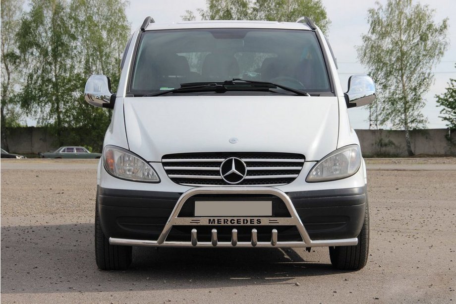 Mercedes Vito W639 2004–2014 Bullbar WT004-Plus met zijbeugels (RVS) Image