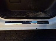 Opel Vivaro 2001–2015 Deurdrempelbeschermers Laser-style (set van 2, RVS) foto 2