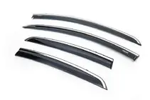Fiat Linea 2006–2018 Raamwindschermen met chromen sierlijst (set van 4, Niken) foto 1
