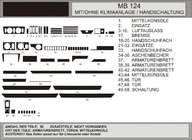 Mercedes E-class W124 1984–1997 Dashboard sierlijsten (Hartman) Donker houtfineer foto 1