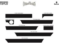 Mercedes E-class W124 1984–1997 Dashboard sierlijsten (Meric) Houtlook foto 2