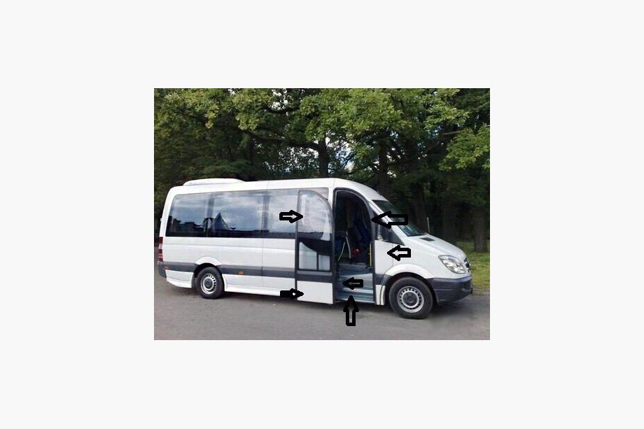 Volkswagen Crafter 2006–2016 Passagiersdeur set Image