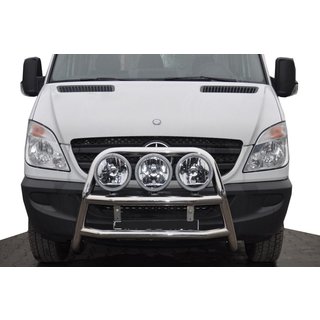 Hoge bullbar WT018 (RVS) Mercedes Sprinter W906 2006–2018 foto 3