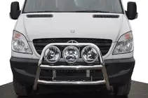 Mercedes Sprinter W906 2006–2018 Hoge bullbar WT018 (RVS) foto 3