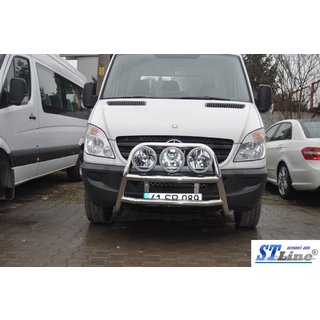 Hoge bullbar WT018 (RVS) Mercedes Sprinter W906 2006–2018 foto 4