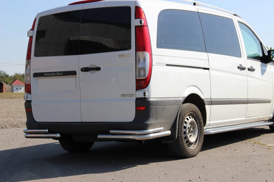 Mercedes Viano 2004–2014 Achterhoekstukken AK003-Double (2 st., RVS) Image