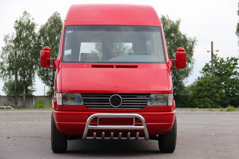 Mercedes Sprinter W901/902/903/904/905 1995–2006 Bullbar WT008 (RVS) Foto 2