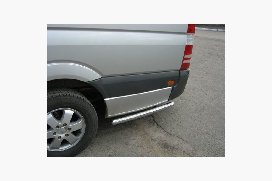 Mercedes Sprinter W906 2006–2018 Sidebars achter het achterwiel (2 st., RVS) Lange wielbasis, 70 mm Foto 5