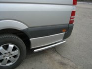 Mercedes Sprinter W906 2006–2018 Sidebars achter het achterwiel (2 st., RVS) Korte wielbasis, 60 mm foto 5