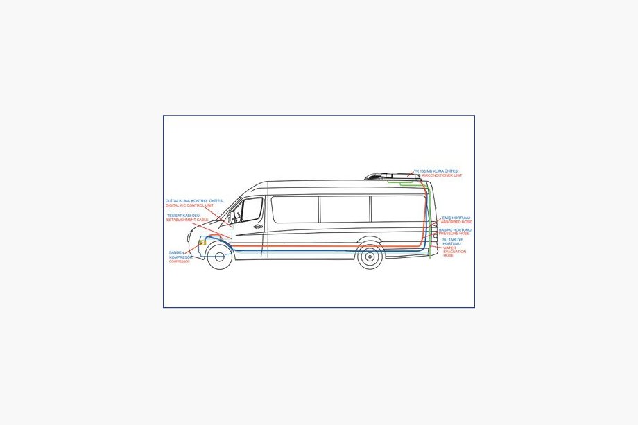 Mercedes Vito W638 1996–2003 Dakairco 13,5 kW (monoblock) Foto 2